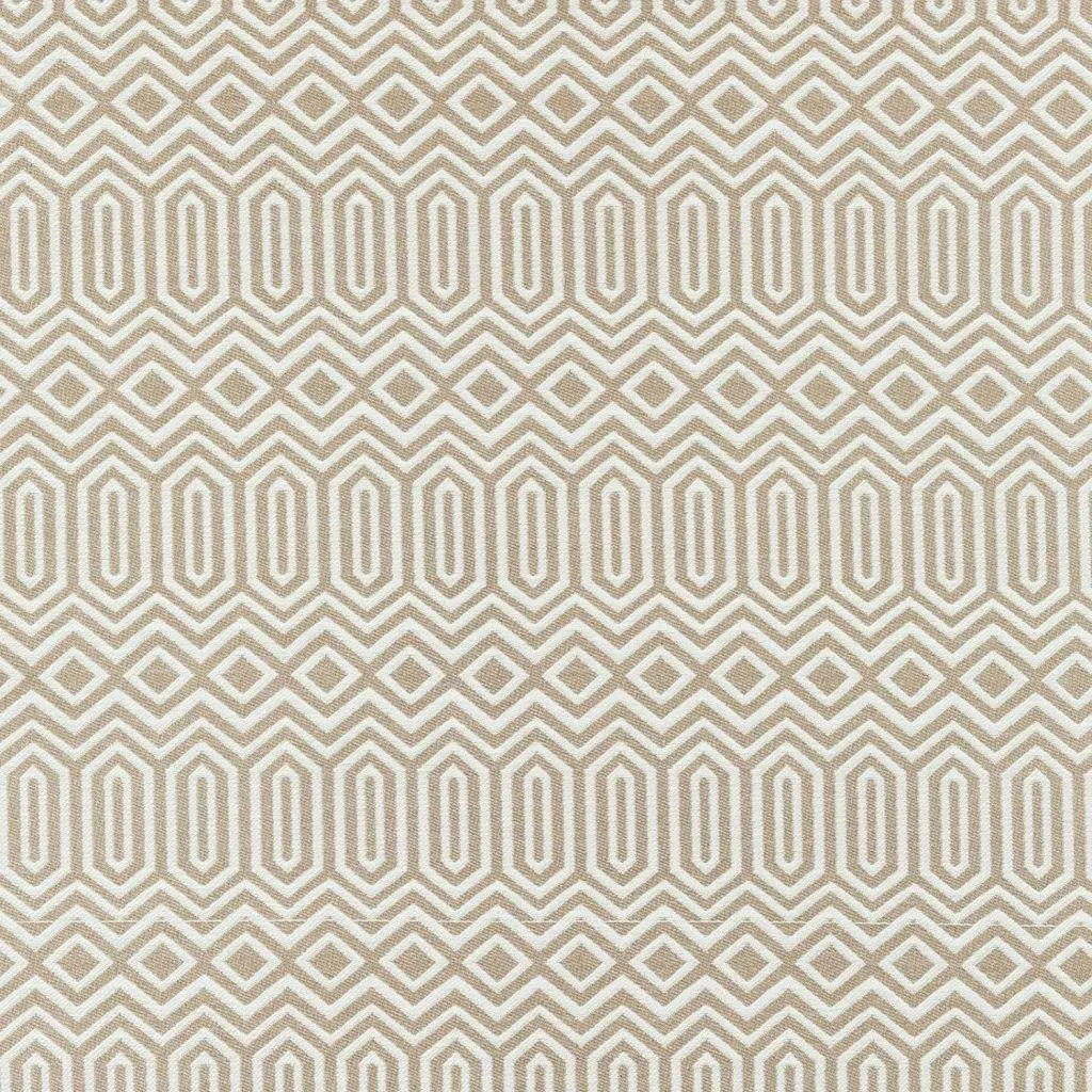 Colorado Geometric Taupe Beige Fabric