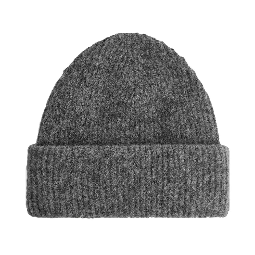 H&M x Arket Double Cuff Beanie In Alpaca Merino M, gray