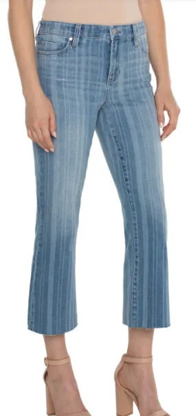 Hannah Crop Live Edge Flare