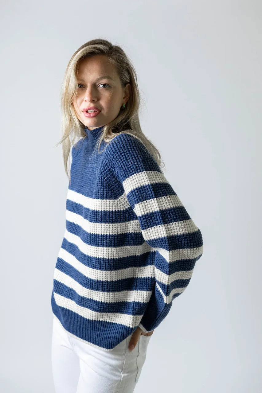 Striped Standneck Sweater