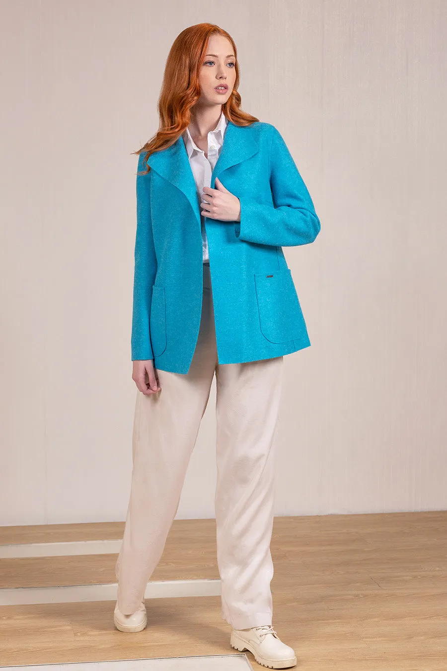 Vaderetro Coat Alpaca & Wool Color Pool