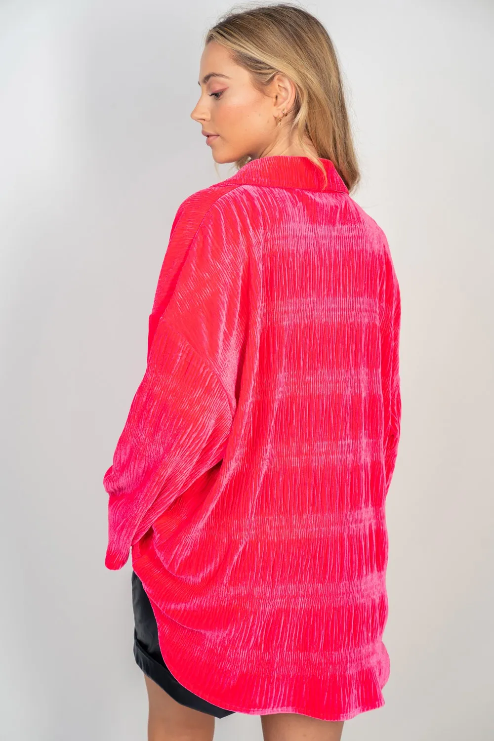 White Birch Velvet Wrinkle Shirt